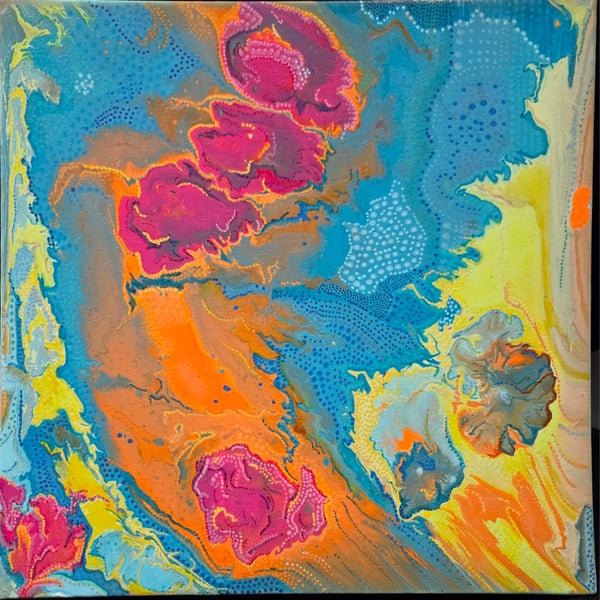 Nipfest original painting - no cats, just vibes