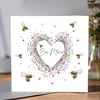 ‘Bee Mine’ Valentines card