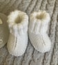Hand-knitted Baby’s ‘Hugg’ Booties (0-6 months) - Image 2