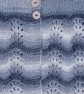 Hand Knitted Baby Cardigan, Grey White Ombre, 0-3 Months - Image 4