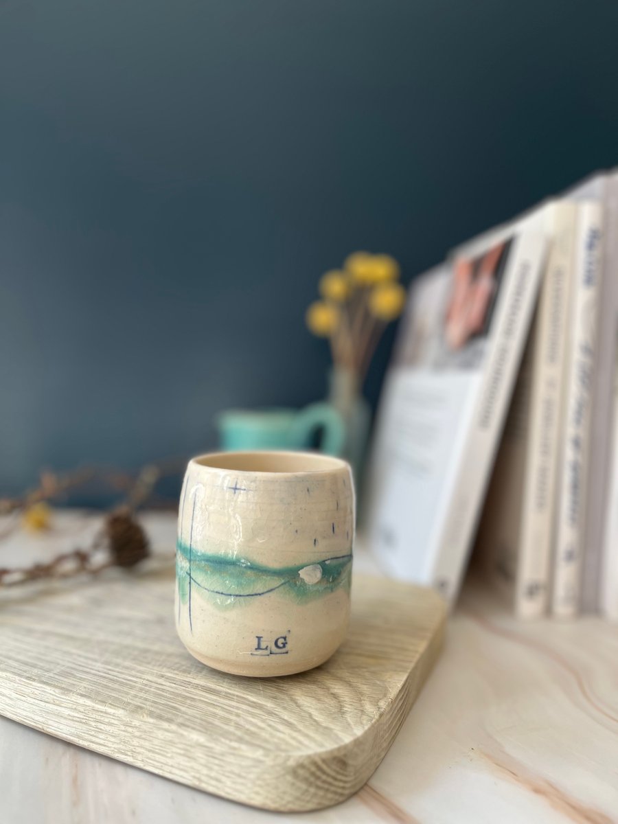 A Ceramic handmade plant pot - 97 Seascape Summer Studio Sale 