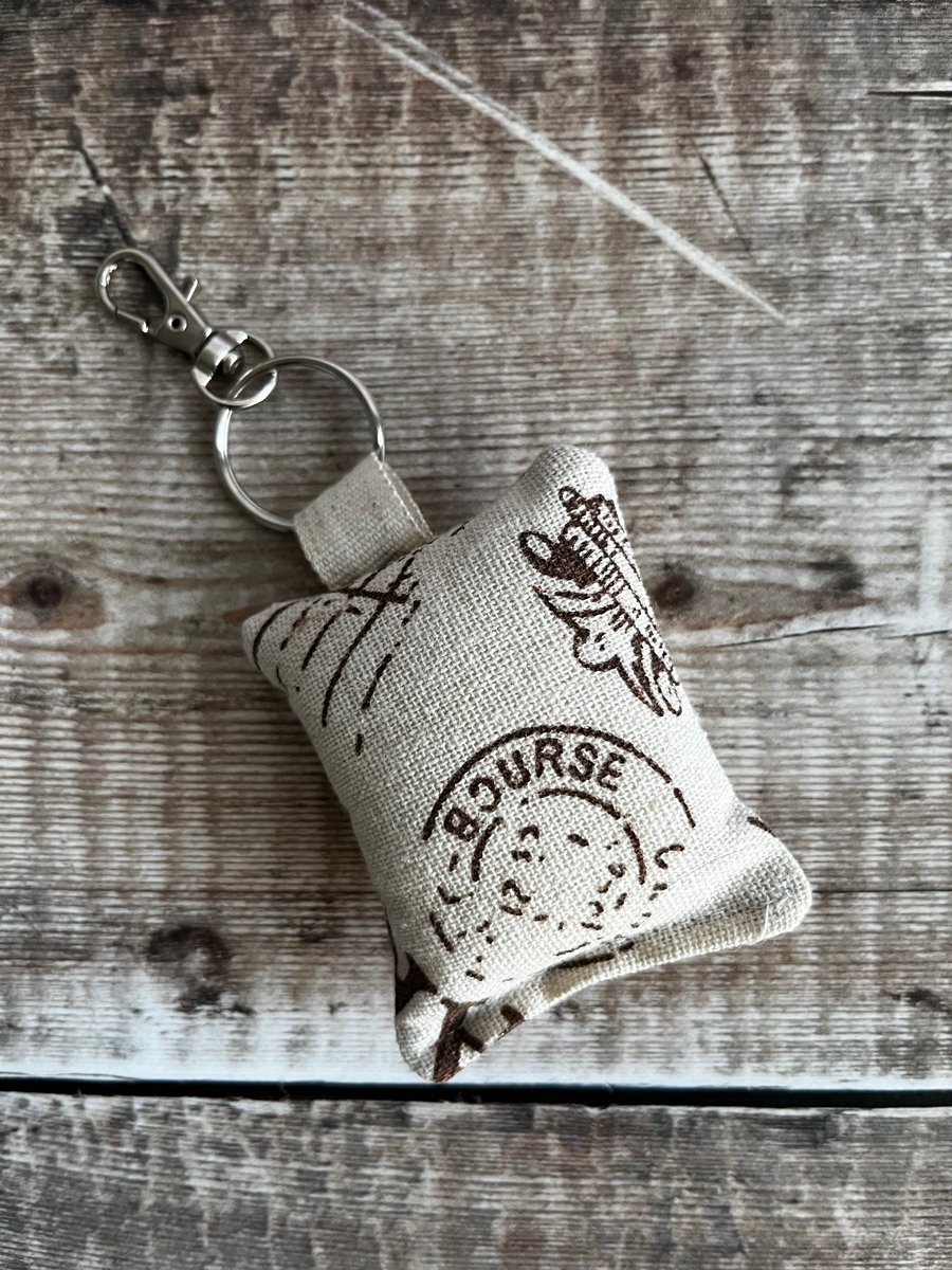Fabric Keyring with Clasp