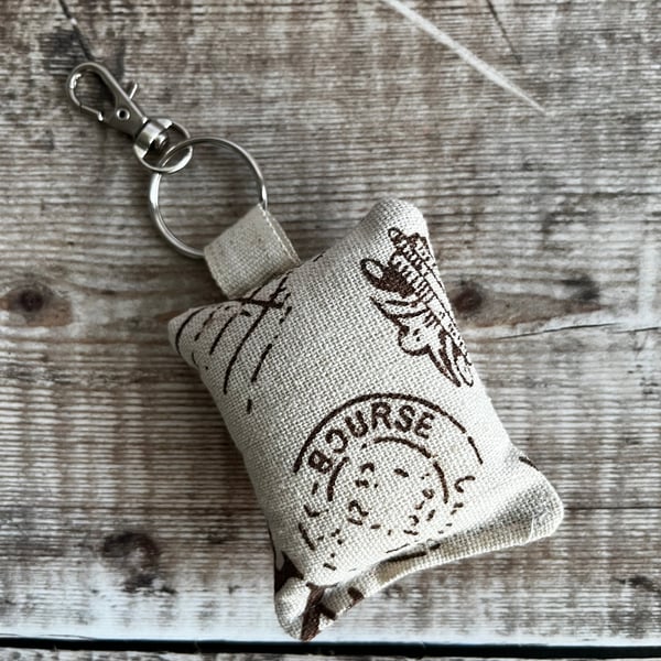 Fabric Keyring with Clasp