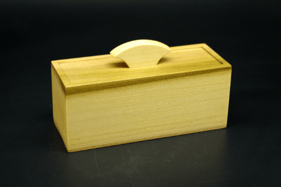Small wooden trinket, ring box. Handmade. Tulip wood.