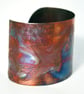 Etched Copper Cuff Bracelet - Swift and Swallow design - large - Image 4