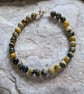Gold filled bracelet, Bumble Bee Jasper Beads - Image 1