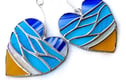 Stained Glass Suncatchers Hearts Love