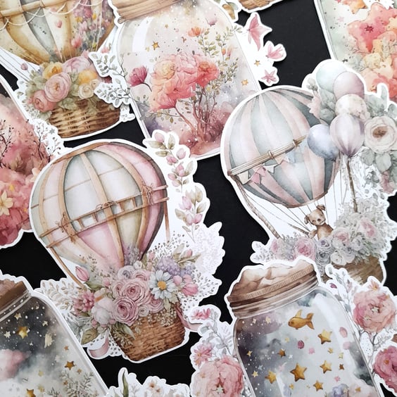 Capture your dreams pretty die cuts, embellishments, card toppers