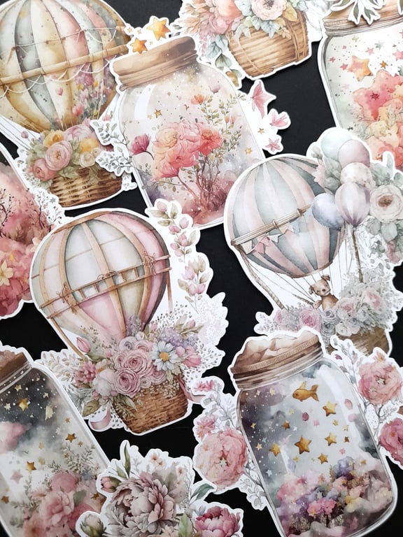 Capture your dreams pretty die cuts, embellishments, card toppers