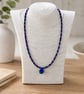 Purple Hematite Teardrop Pendant Necklace - Image 2