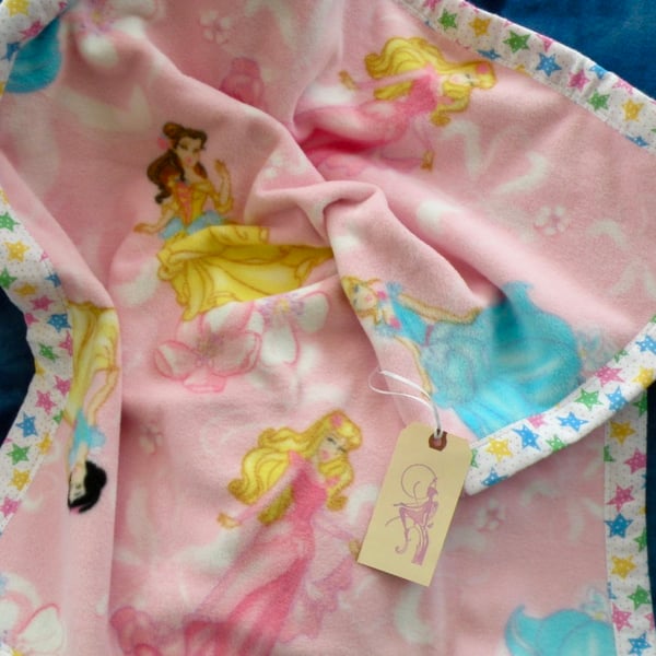 Handmade Fleece Baby Blanket  - Princesses