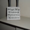 Shabby chic distressed plaque-SISTER