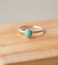 Turquoise Ring in Silver, December Birthstone Jewellery, Aqua Ring - Image 2