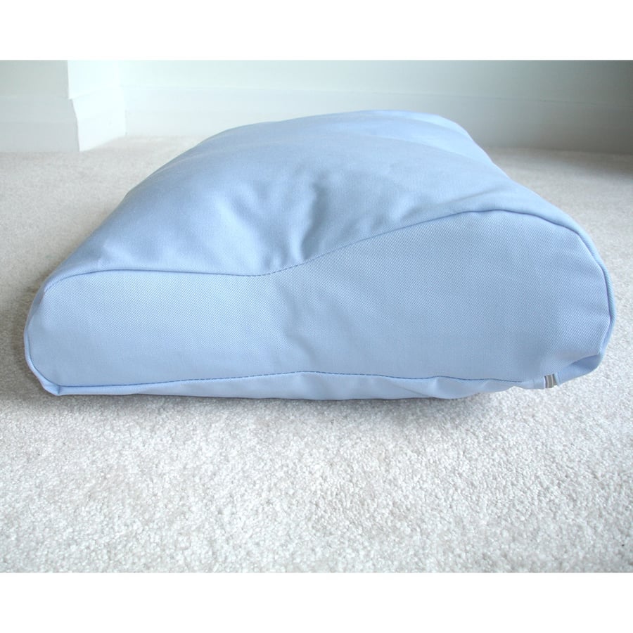 Tempur Original Neck Contour Pillow COVER ONLY Blue Medium Size