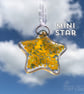 MINI Yellow Fused Glass Star