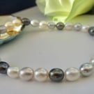 'Siren's Song' multi pearl stretchy bracelet 