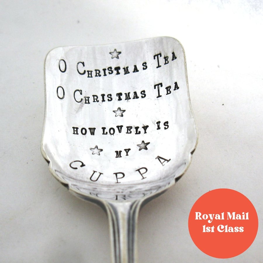 O Christmas Tea Caddy Spoon