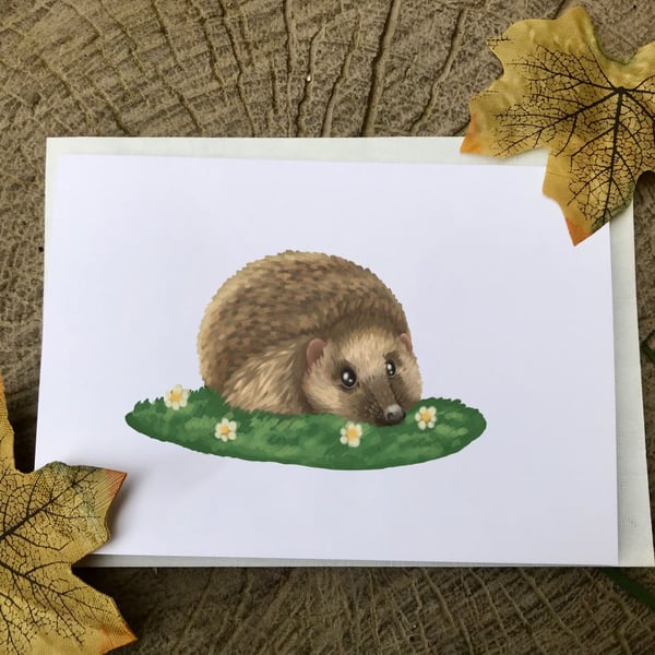 Seasonal Hedgehog Greeting Card