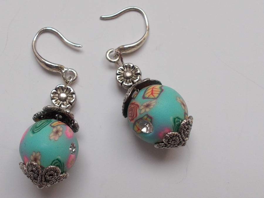 Little Sparkly Blue Earrings