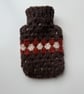 Strip Crochet Hot Water Bottle  - Image 1