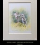 Spring Lambs . Chipping Campden . The Cotswolds. Watercolour painting 
