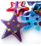 Star Fused Glass Hanging Decoration 8cm Dichroic decoration - Image 4