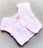 CROCHET PATTERN PDF Baby Pink Cardigan for Doll - Image 2