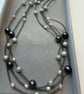 Handmade Pearl & Crystal Necklace – Mallorca & Freshwater Pearls - Image 2