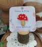 Mushroom pin badge, brooch for nature lovers - Image 2