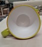 Fungus Larger Ceramic Mug, Coral Red , Green and Tin white glaze. - Image 4