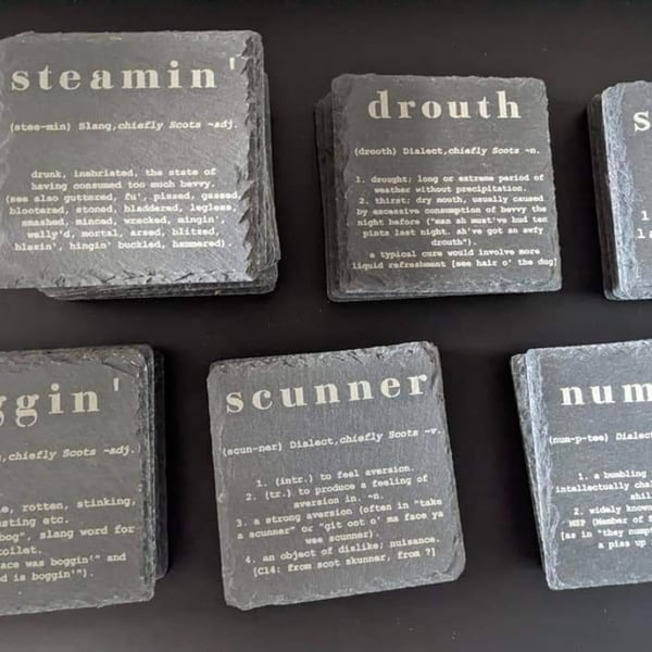 Scottish Slate Coasters