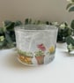 Decoupage Glass Bowl, Cottage Garden, Upcycled - Image 3