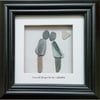 Valentine's Day Pebble & Sea Glass picture 'You'll Alaways be my Valentine'