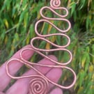 Unique Handmade Copper Tree; Window Hanging Talisman