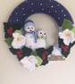 SNOWMAN CHRISTMAS WREATH - Image 1