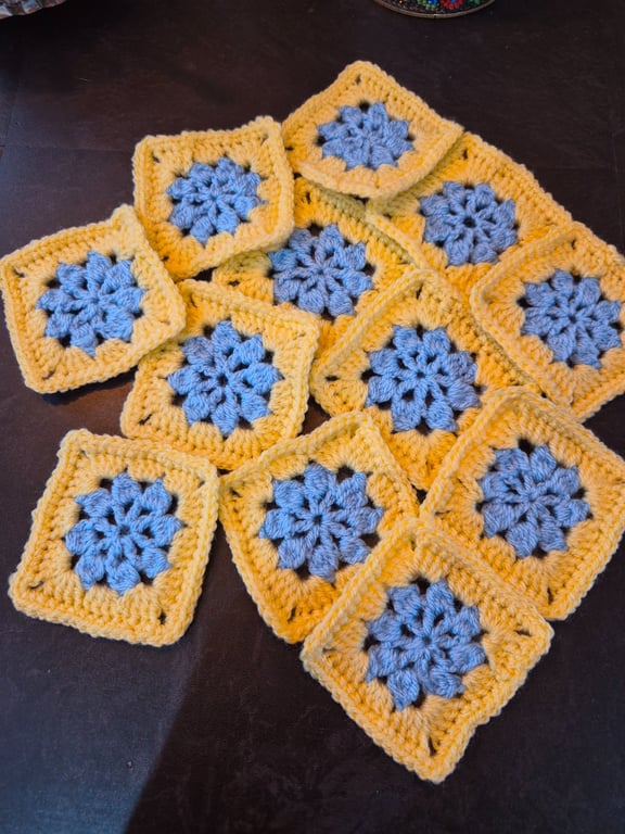 Handmade Crochet Granny Squares 