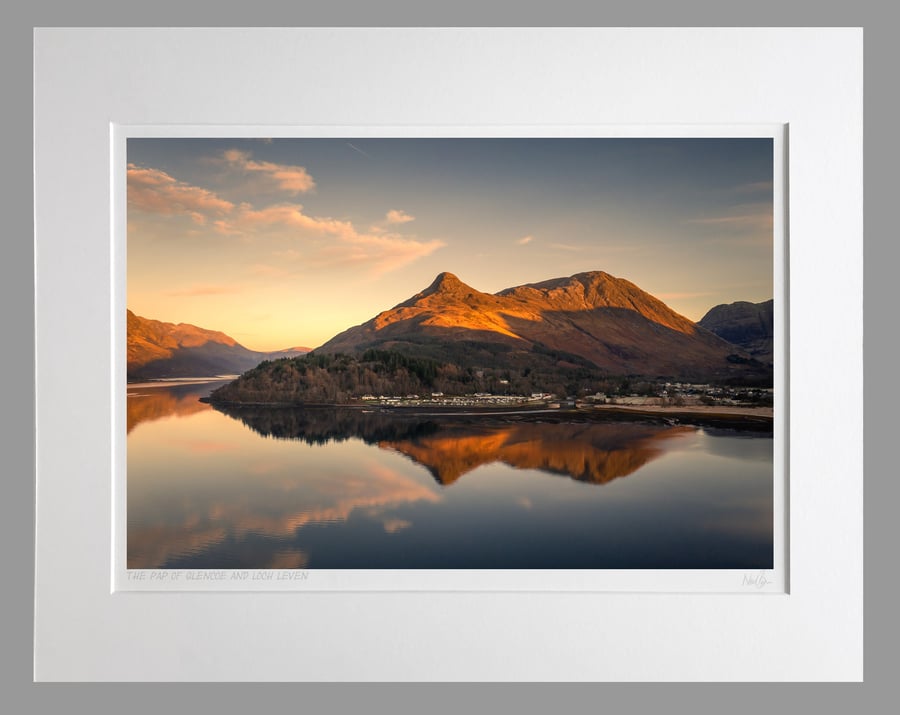 The Pap of Glencoe & Loch Leven, Highlands - A3 (10"x8") Unframed Print