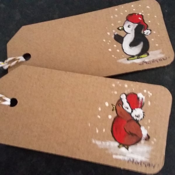 PERSONALISED HAND PAINTED CHRISTMAS TAGS