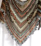 PATTERN ONLY Triangular Crochet Shawl In Boho Style (PDF File) - Image 2