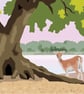 Epping Forest, retro style travel poster A4 - Image 2