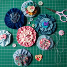 Make your own Suffolk Puff Brooch Kit