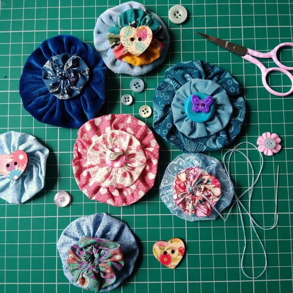 Make your own Suffolk Puff Brooch Kit