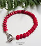 Eco Red Bamboo Coral Bracelet - Image 4