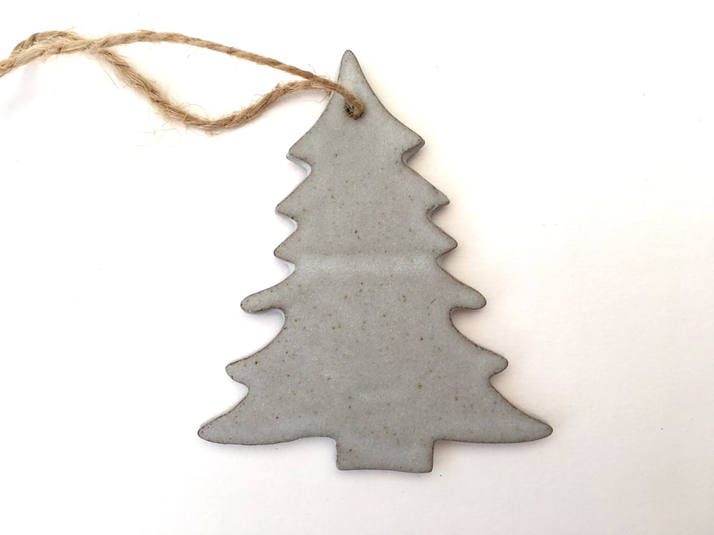 Ceramic tree hanger, christmas decoration, garden ornament, gift idea,UK