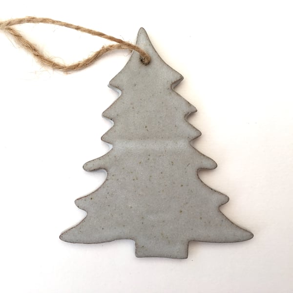 Ceramic tree hanger, christmas decoration, garden ornament, gift idea,UK