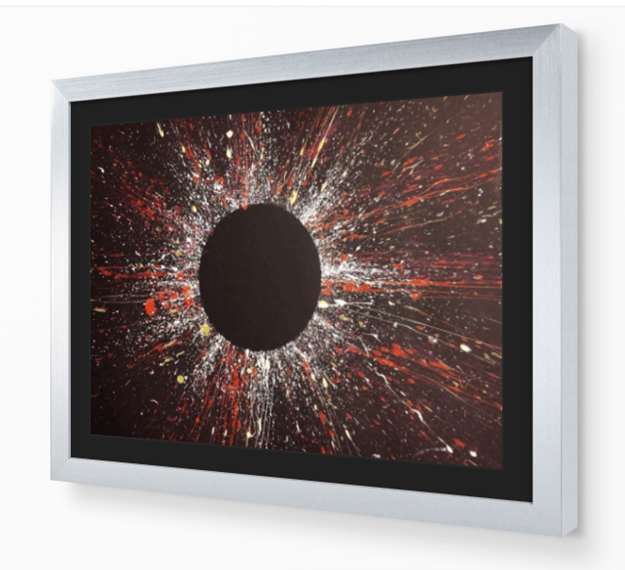 STAR COLOUR 7 - modern abstract art action painting