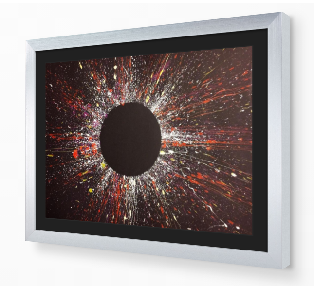 STAR COLOUR 7 - modern abstract art action painting