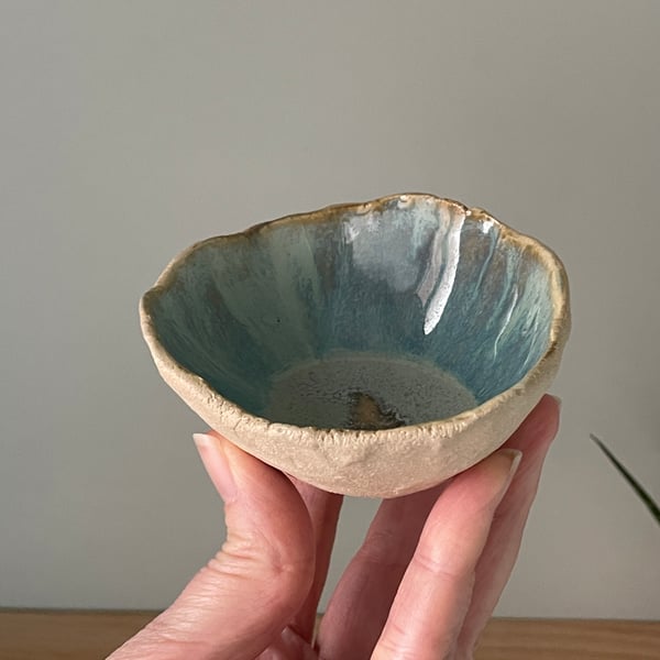 Handmade ceramic trinket dish