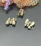 bronze plated charm - 2pcs - Image 1