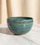 Hand-Thrown Coastal Blue Ceramic Bowl